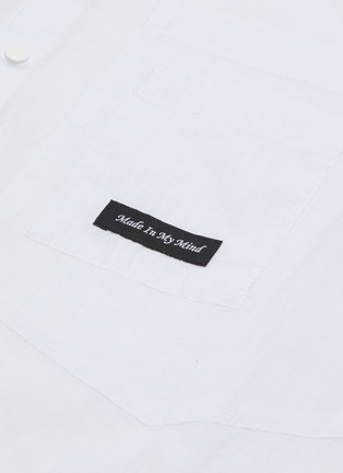  - THE WORLD IS YOUR OYSTER - Deconstructed collar chest pocket shirt