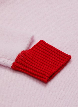  - SHORT SENTENCE - Colourblock cuff alpaca wool blend sweater