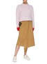 Figure View - Click To Enlarge - SHORT SENTENCE - Colourblock cuff alpaca wool blend sweater