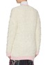 Back View - Click To Enlarge - SHORT SENTENCE - 'Fluffy Teddy’ ribbed pocket cardigan