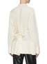 Back View - Click To Enlarge - PROENZA SCHOULER - Sash tie waist crepe blouse