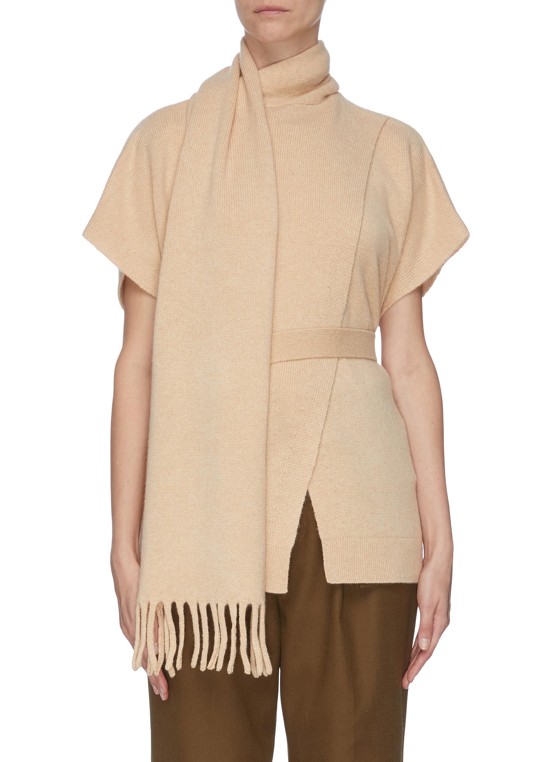 Proenza Schouler Drape Scarf Cashmere Knit Top Women Lane