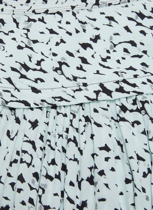 Detail View - Click To Enlarge - PROENZA SCHOULER - Abstract leopard print yoked waist belted skirt