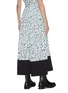 Back View - Click To Enlarge - PROENZA SCHOULER - Abstract leopard print yoked waist belted skirt