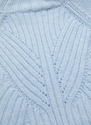  - PROENZA SCHOULER - Rib knit panelled turtleneck sweater