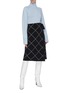 Figure View - Click To Enlarge - PROENZA SCHOULER - Rib knit panelled turtleneck sweater