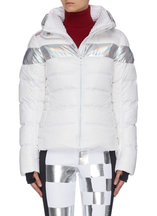 Main View - Click To Enlarge - ROSSIGNOL - 'Hiver' holographic stripe down ski jacket