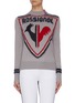 Main View - Click To Enlarge - ROSSIGNOL - Rooster print crewneck knit sweater
