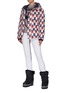 Figure View - Click To Enlarge - ROSSIGNOL - Rooster print crewneck knit sweater
