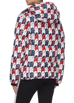 Back View - Click To Enlarge - ROSSIGNOL - 'Abscisse' rooster print hooded puffer jacket