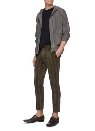 Figure View - Click To Enlarge - HAIDER ACKERMANN - Stripe slim fit tailored pants