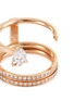 Detail View - Click To Enlarge - REPOSSI - 'Serti sur Vide' diamond 18k rose gold two row ring