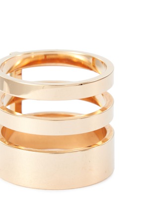 Detail View - Click To Enlarge - REPOSSI - Berbère Module' 18k rose gold three row ring