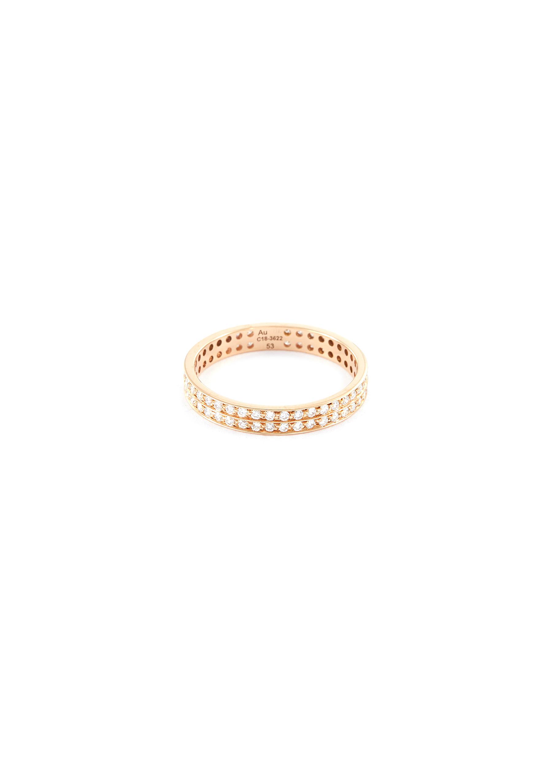 Click to view more detailed imagery on our partner's website Repossi 'berbère' Diamond 18k Rose Gold Ring In Metallic