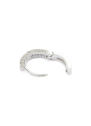 Detail View - Click To Enlarge - REPOSSI - 'Berbère' diamond 18k white gold mini single hoop earring