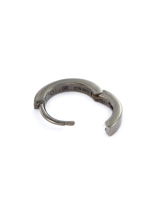 Detail View - Click To Enlarge - REPOSSI - 'Berbère' 18k black gold mini single hoop earring