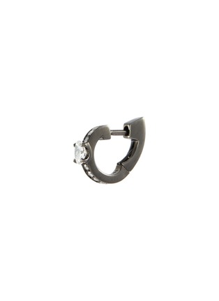 Main View - Click To Enlarge - REPOSSI - 'Harvest' diamond 18k black gold single hoop earring