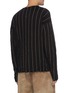 Back View - Click To Enlarge - UMA WANG - Chalk stripe reversible sweater