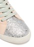 Detail View - Click To Enlarge - SAM EDELMAN - 'Geri Starpower' suede panel glitter kids sneakers