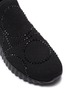 Detail View - Click To Enlarge - SALVATORE FERRAGAMO - 'Fanny' crystal embellished sock sneakers
