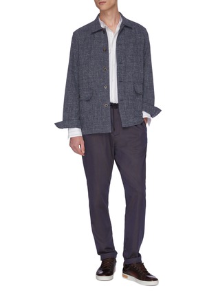 Figure View - Click To Enlarge - CHRISTIAN KIMBER - Woven shirt jacket