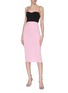 Figure View - Click To Enlarge - ALEX PERRY - Colourblock fitted dress