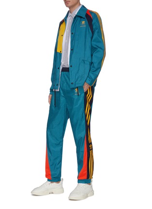Figure View - Click To Enlarge - ADIDAS X BED J.W. FORD - Colourblock stripe outseam track pants