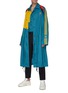 Figure View - Click To Enlarge - ADIDAS X BED J.W. FORD - Colourblock stripe outseam long coat