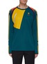 Main View - Click To Enlarge - ADIDAS X BED J.W. FORD - Colourblock stripe outseam T-shirt
