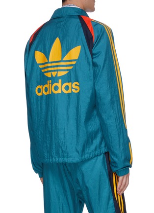 Back View - Click To Enlarge - ADIDAS X BED J.W. FORD - Colourblock stripe outseam bench jacket