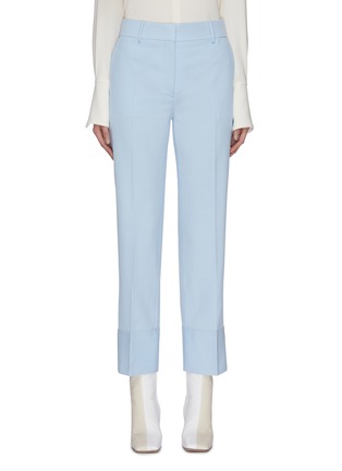 Main View - Click To Enlarge - CÉDRIC CHARLIER - Folded hem suiting pants