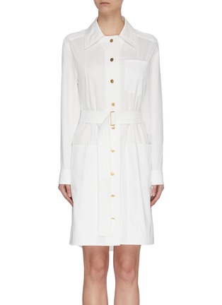 Main View - Click To Enlarge - CÉDRIC CHARLIER - Belted Shirt Dress