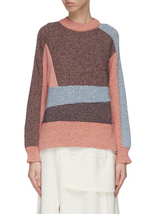 Main View - Click To Enlarge - CÉDRIC CHARLIER - Paneled colourblock sweater
