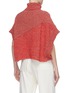 Back View - Click To Enlarge - CÉDRIC CHARLIER - Open sleeve panelled knit turtleneck top