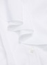  - NINA RICCI - Cascading ruffle front short sleeve blouse