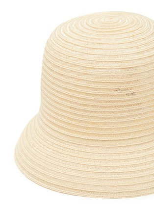 Detail View - Click To Enlarge - NINA RICCI - Woven hemp hat