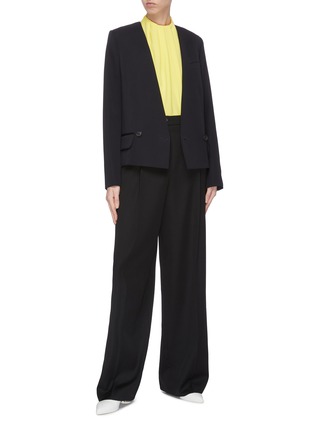 Figure View - Click To Enlarge - NINA RICCI - Cropped tuxedo blazer