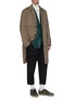 Figure View - Click To Enlarge - NANAMICA - Houndstooth check plaid ALPHADRY® coat