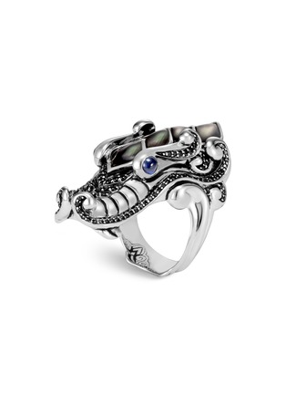 Main View - Click To Enlarge - JOHN HARDY - Legends Naga' sapphire Mother of Pearl silver ring