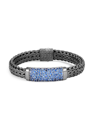 Main View - Click To Enlarge - JOHN HARDY - 'Classic Chain' sapphire silver rhodium small bracelet