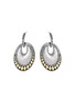 Main View - Click To Enlarge - JOHN HARDY - 'Dot' 18k gold silver hammered drop earrings