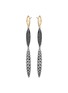Main View - Click To Enlarge - JOHN HARDY - 'Classic Chain' sapphire spinel 18k gold silver spear drop earrings