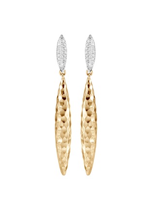 Main View - Click To Enlarge - JOHN HARDY - 'Classic Chain' diamond 18k gold drop earrings