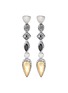 Main View - Click To Enlarge - JOHN HARDY - 'Classic Chain' mix gemstone 18k gold silver earrings