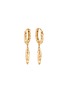 Detail View - Click To Enlarge - JOHN HARDY - 'Classic Chain' diamond 18k gold hoop drop earrings