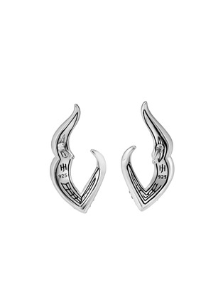 Detail View - Click To Enlarge - JOHN HARDY - 'Lahar' diamond silver earrings