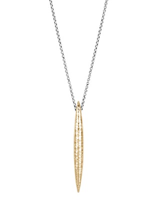 Main View - Click To Enlarge - JOHN HARDY - Classic Chain' 18k gold silver spear pendant necklace