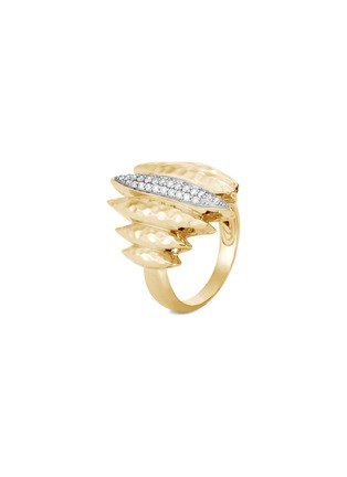 Main View - Click To Enlarge - JOHN HARDY - Classic Chain' diamond 18k gold hammered ring