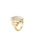 Main View - Click To Enlarge - JOHN HARDY - Classic Chain' diamond 18k gold hammered ring