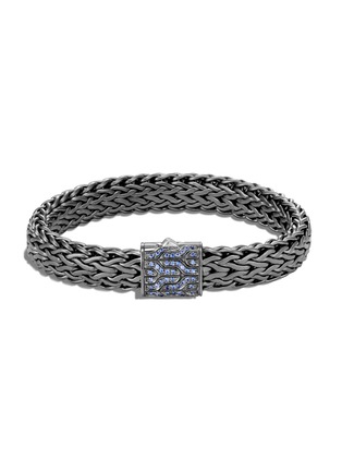 Main View - Click To Enlarge - JOHN HARDY - 'Classic Chain' sapphire silver rhodium bracelet